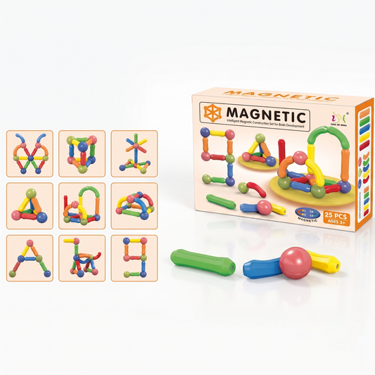 Magnetic Sticks - learning construction Toy 25 Pieces