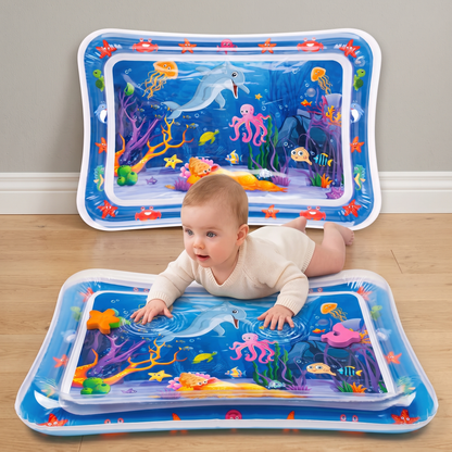 Tummy Time Water Mat - Inflatable Baby Play Mat