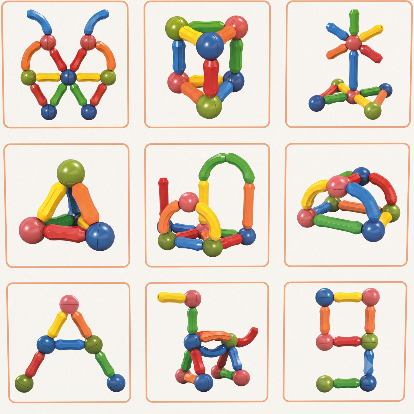 Magnetic Sticks - learning construction Toy 25 Pieces